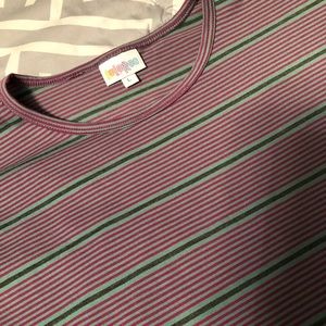 Lularoe Maria dress with stripes